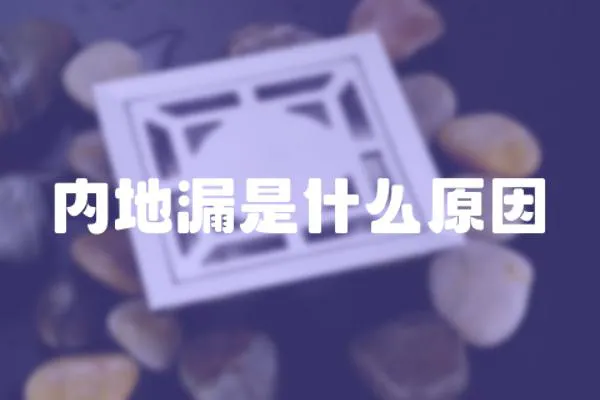 內地漏是什么原因