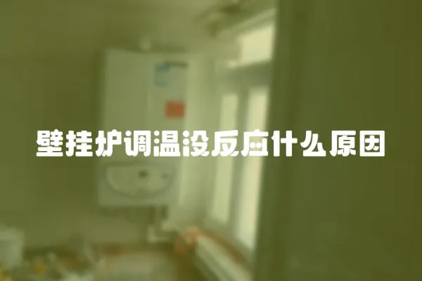 壁掛爐調溫沒反應什么原因
