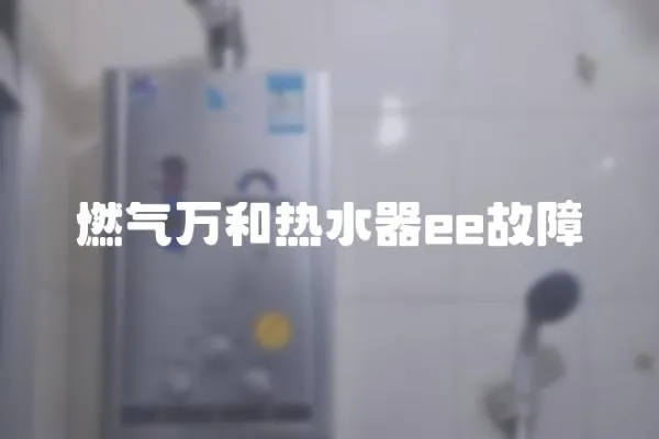 燃氣萬和熱水器ee故障