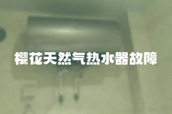 櫻花天然氣熱水器故障