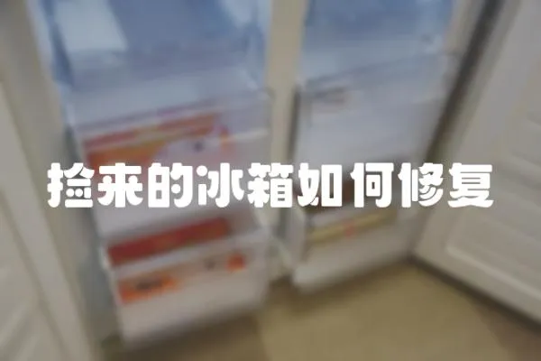 捡来的冰箱如何修复