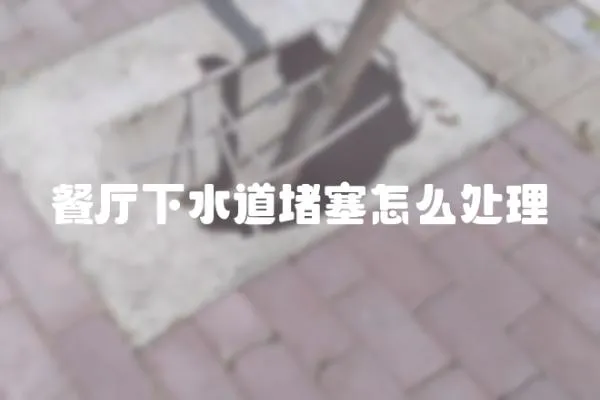 餐廳下水道堵塞怎么處理