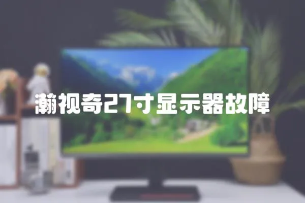瀚視奇27寸顯示器故障