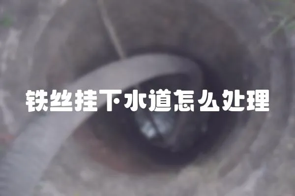 鐵絲掛下水道怎么處理