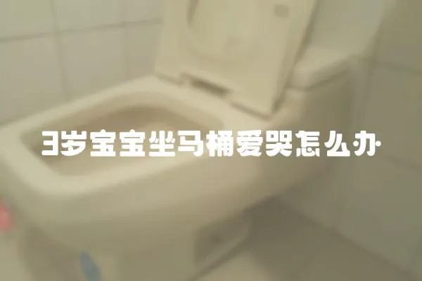 3歲寶寶坐馬桶愛哭怎么辦