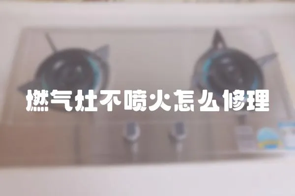 燃氣灶不噴火怎么修理