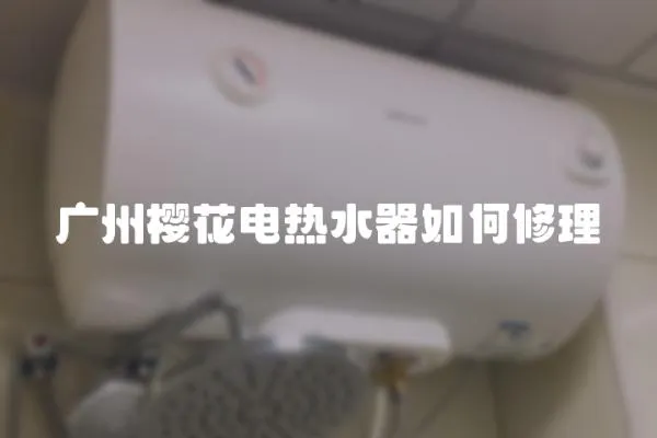 廣州櫻花電熱水器如何修理