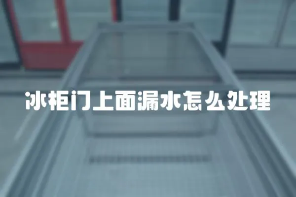 冰柜門上面漏水怎么處理