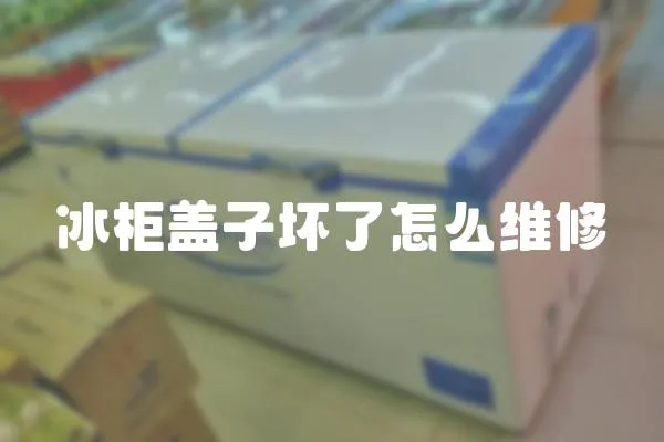 冰柜蓋子壞了怎么維修