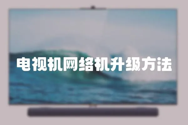電視機(jī)網(wǎng)絡(luò)機(jī)升級(jí)方法