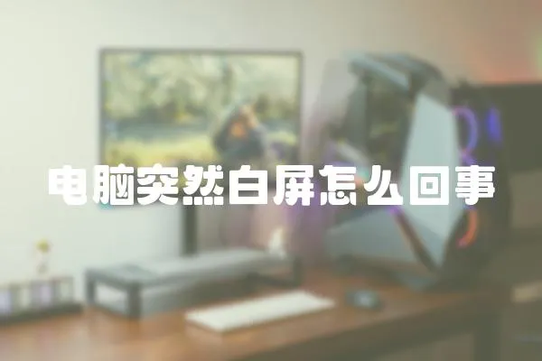 電腦突然白屏怎么回事