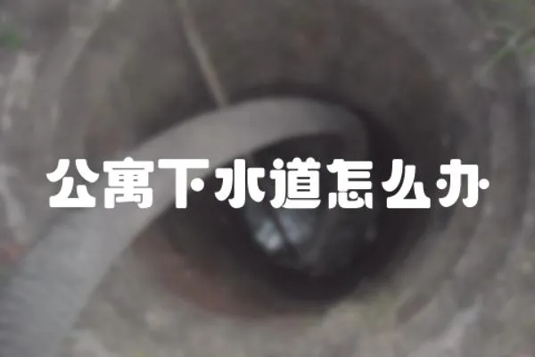 公寓下水道怎么辦