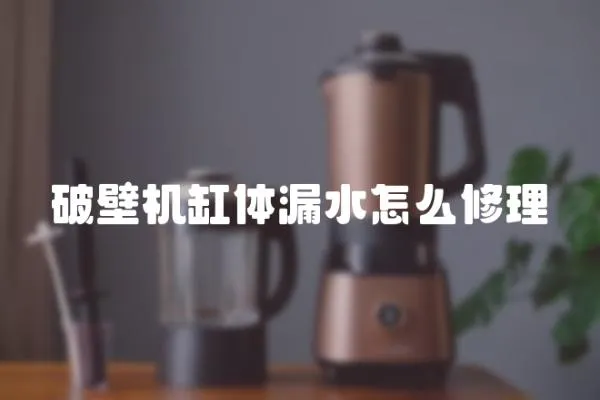 破壁機缸體漏水怎么修理