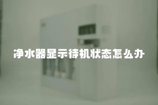 凈水器顯示待機狀態怎么辦