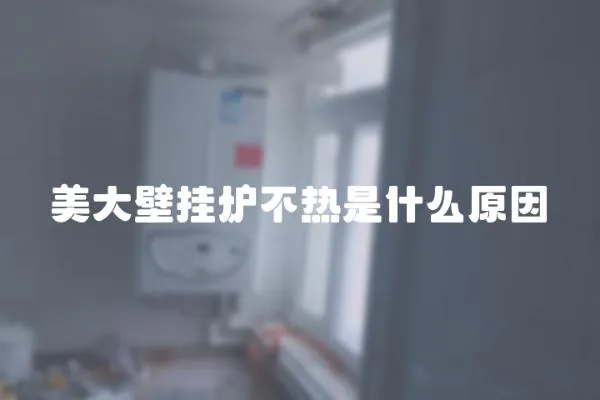 美大壁掛爐不熱是什么原因