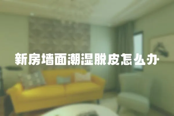 新房墻面潮濕脫皮怎么辦
