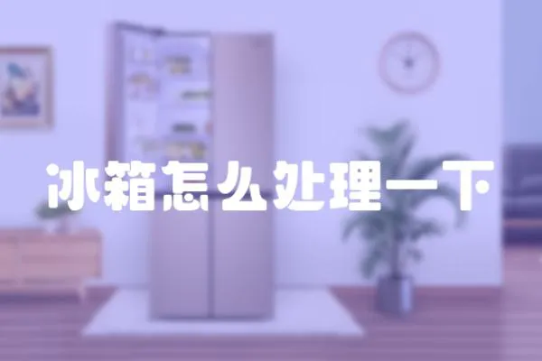 冰箱怎么處理一下