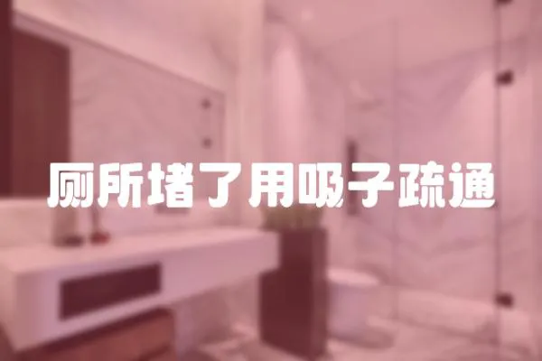 廁所堵了用吸子疏通