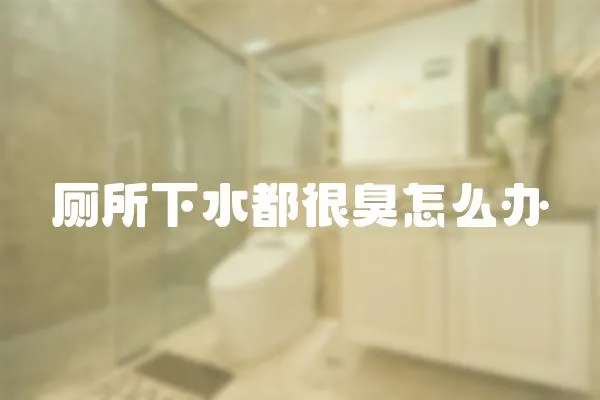 廁所下水都很臭怎么辦