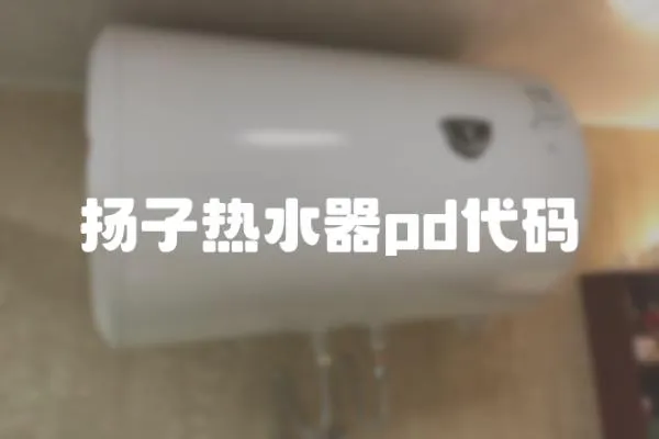 揚子熱水器pd代碼