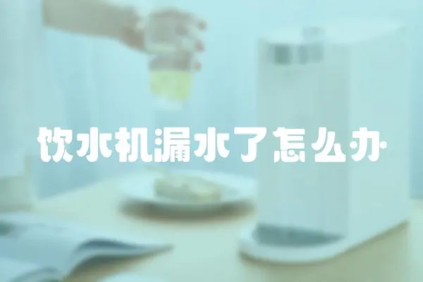 飲水機漏水了怎么辦