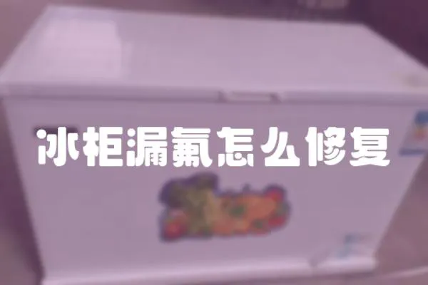 冰柜漏氟怎么修復