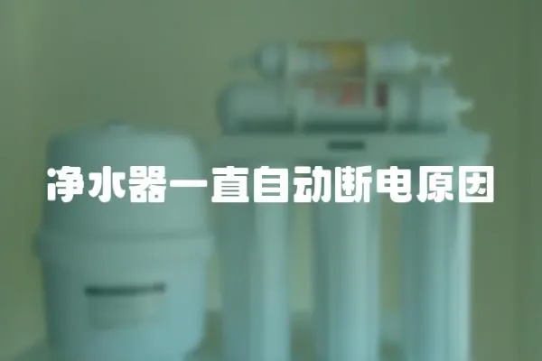 凈水器一直自動斷電原因