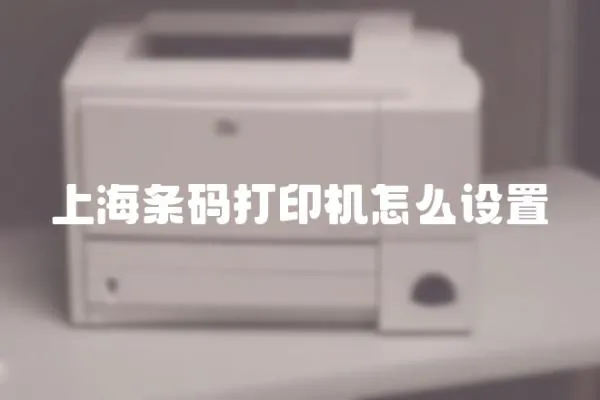 上海條碼打印機怎么設置