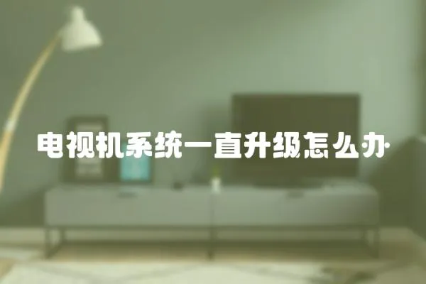 電視機系統(tǒng)一直升級怎么辦