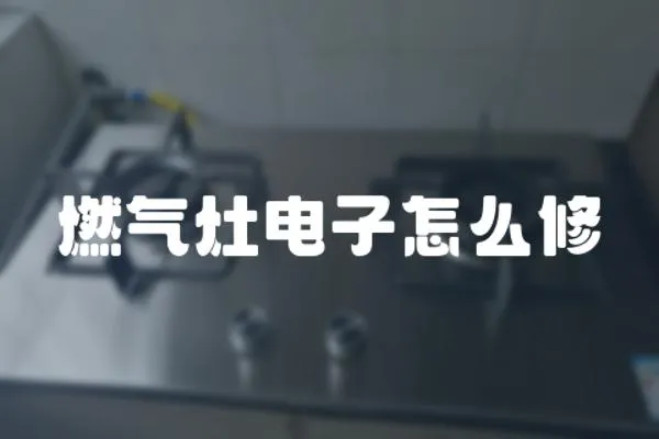 燃氣灶電子怎么修