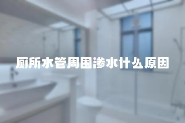 廁所水管周圍滲水什么原因