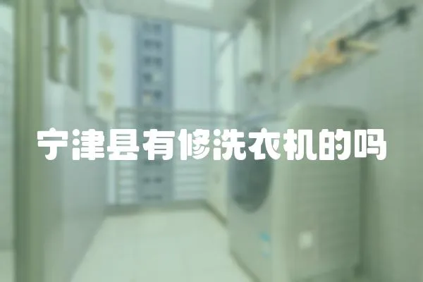 寧津縣有修洗衣機的嗎