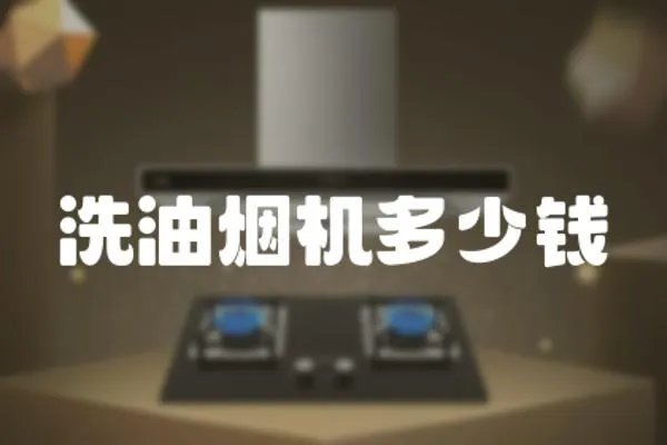 洗油煙機多少錢
