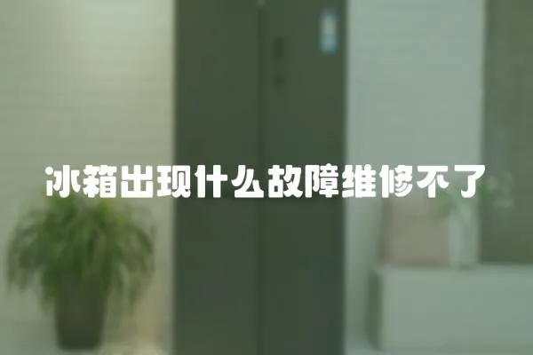 冰箱出現什么故障維修不了