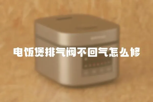 電飯煲排氣閥不回氣怎么修