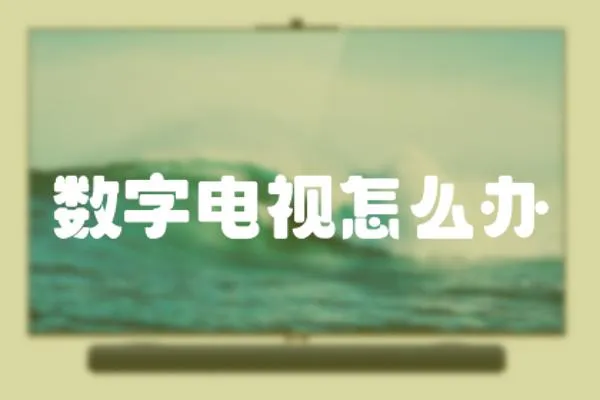 數字電視怎么辦
