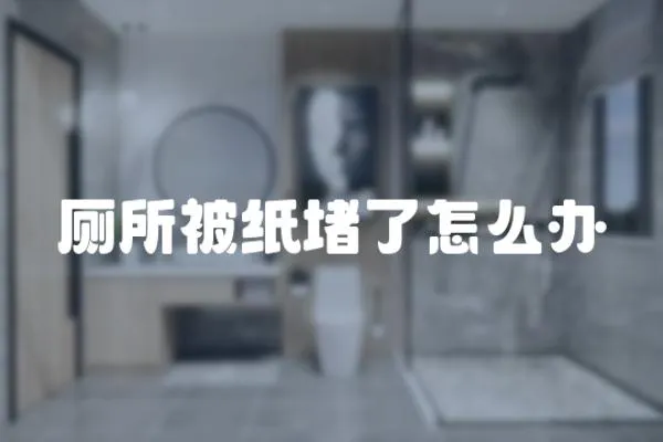 廁所被紙堵了怎么辦