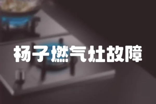 楊子燃氣灶故障
