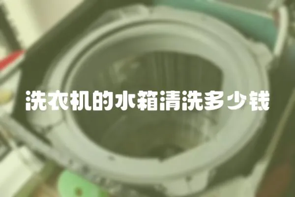 洗衣機的水箱清洗多少錢