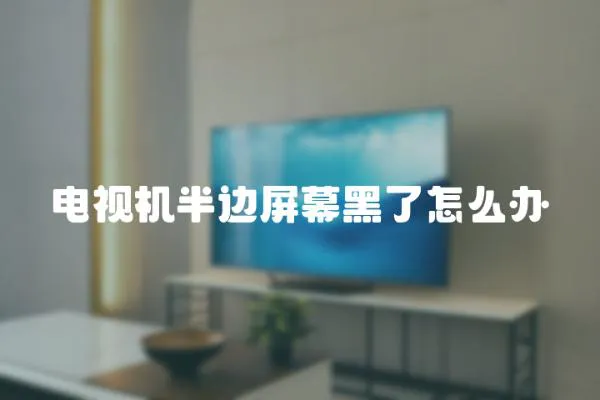 電視機半邊屏幕黑了怎么辦