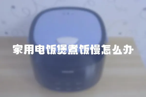 家用電飯煲煮飯慢怎么辦