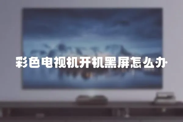 彩色電視機(jī)開機(jī)黑屏怎么辦