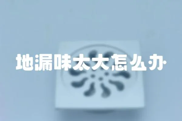 地漏味太大怎么辦