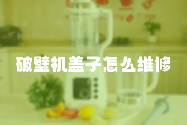 破壁機蓋子怎么維修