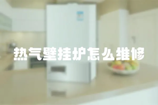 熱氣壁掛爐怎么維修