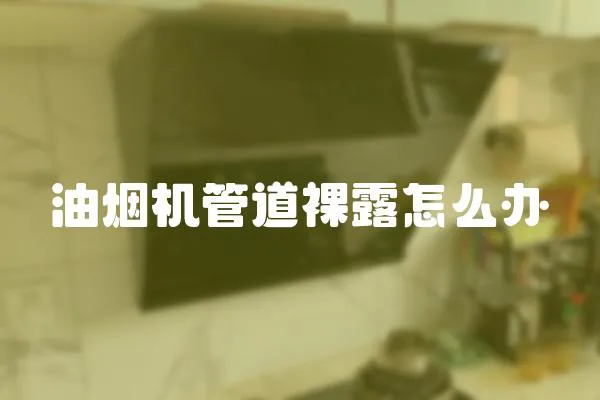 油煙機管道裸露怎么辦