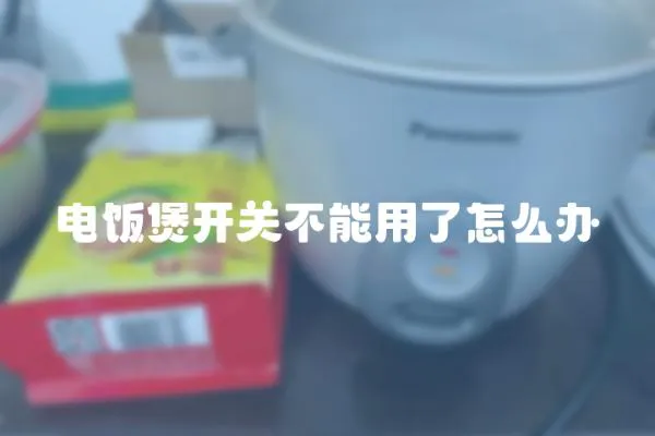 電飯煲開關不能用了怎么辦