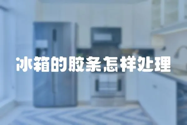 冰箱的膠條怎樣處理