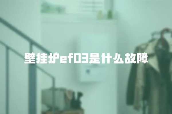壁掛爐ef03是什么故障