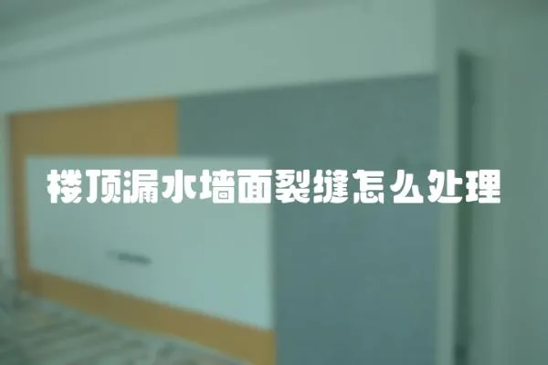 樓頂漏水墻面裂縫怎么處理